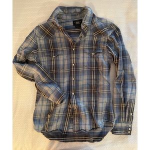 RRL flannel western shirt